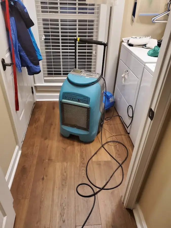 Commercial dehumidifier deployed for Flood Damage Cleanup in Wagoner