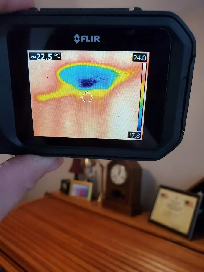 Thermal imaging inspection for water damage in Wagoner